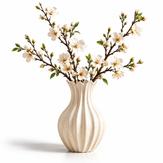 Matte White Sculptural Ceramic